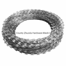 Security Protected Galvanized Razor Wire Razor Barbed Wire Fence